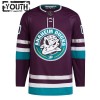 Anaheim Ducks Dresy Personalizované 30th Anniversary Adidas 2023-24 Nachový Třetí Authentic - Dětské
